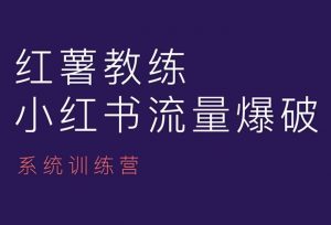 红薯教练-小红书内容运营课,小红书运营学习终点站-秋鱼网创