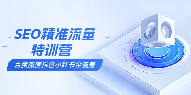 SEO精准流量特训营,百度微信抖音小红书全覆盖,带你搞懂搜索优化核心技巧-秋鱼网创