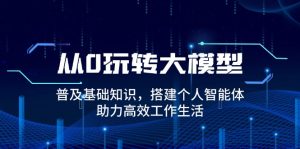 从0玩转大模型,普及基础知识,搭建个人智能体,助力高效工作生活-秋鱼网创