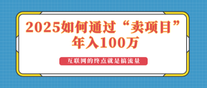 2025年如何通过“卖项目”实现100万收益:最具潜力的盈利模式解析-秋鱼网创