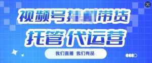 视频号挂J直播带货托管代运营,每个月多挣3k【揭秘】-秋鱼网创