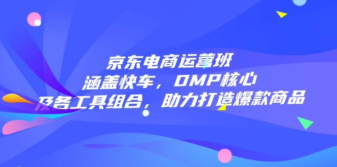 京东电商运营班：涵盖快车，DMP核心及各工具组合，助力打造爆款商品-秋鱼网创