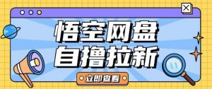 全网首发悟空网盘云真机自撸拉新项目玩法单机可挣10.20不等-秋鱼网创