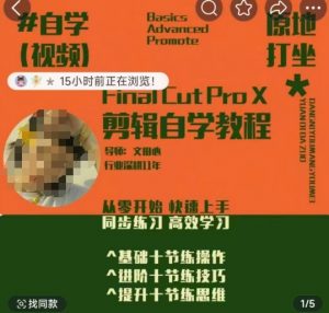 轻松玩转剪辑系统课，​从零开始快速上手，同步练习高效学习，思维提升从简到难-秋鱼网创