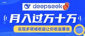 用DeepSeek席卷各大平台，快速上手实现多领域，让你收入猛增-秋鱼网创