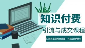 IP合伙人知识付费虚拟项目，引流与成交课程，打通商业变现全链路，实现业绩增长！-秋鱼网创