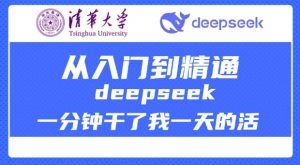 清华大学讲DeepSeek最全教程，从入门到精通，deepseek一分钟干了我一天的活-秋鱼网创