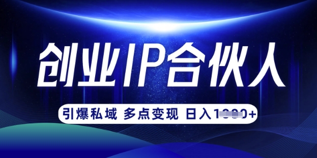 云帆·创业ip合伙人打造3.0，从0到1教你做网创，实现月入过W-秋鱼网创