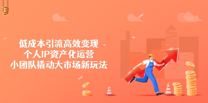 低成本引流高效变现，个人IP资产化运营，小团队撬动大市场新玩法-秋鱼网创