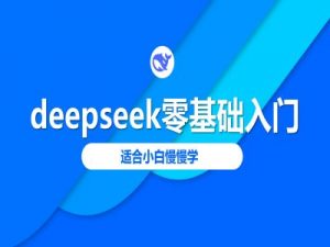 deepseek零基础入门-deepseek教程2025，适合小白慢慢学-秋鱼网创