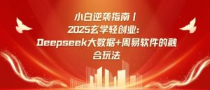 小白逆袭指南，2025玄学轻创业：Deepseek大数据+周易算法的融合玩法-秋鱼网创