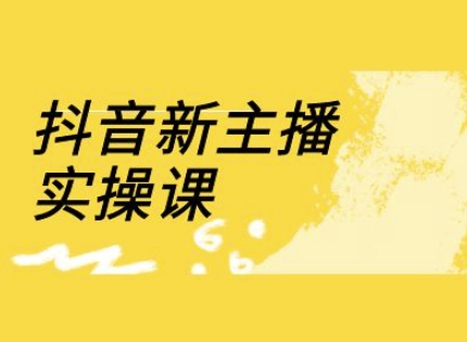 抖音新主播实操课,直播间流量运营线上实操课(18节)-秋鱼网创