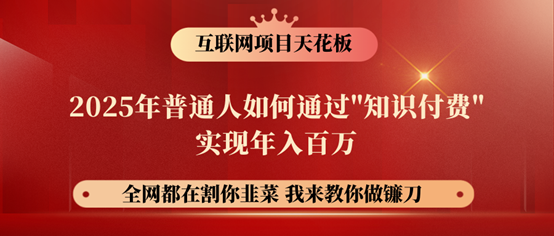 镰刀训练营超级IP合伙人，25年普通人如何通过“知识付费”年入百万！-秋鱼网创