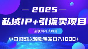 私域IP+引流卖项目，小白也可以做到轻松宅家日入1000+-秋鱼网创