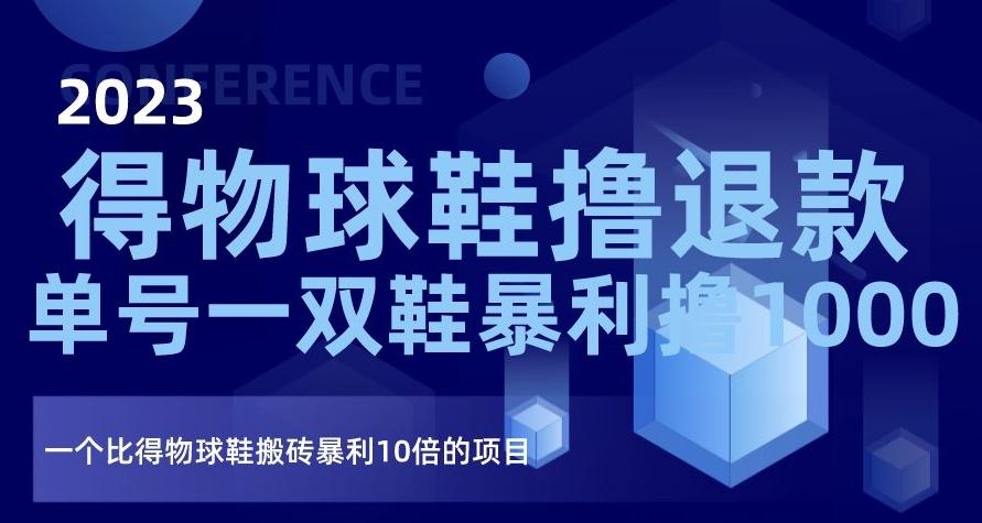 2023得物球鞋撸退款，单号一双鞋暴利撸1000，一个比得物球鞋搬砖暴利10倍的项目【揭秘】-秋鱼网创
