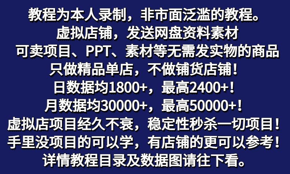 图片[2]-拼多多虚拟电商训练营月入50000+你也行，暴利稳定长久，副业首选-秋鱼网创