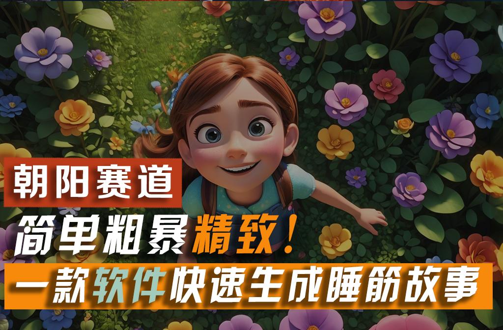 利用一款软件5分钟一条爆款睡筋故事，简单粗暴精致！小白月入2w+-秋鱼网创