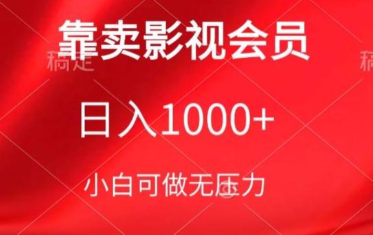 靠卖影视会员，日入1000+，落地保姆级教程，新手可学【揭秘】-秋鱼网创