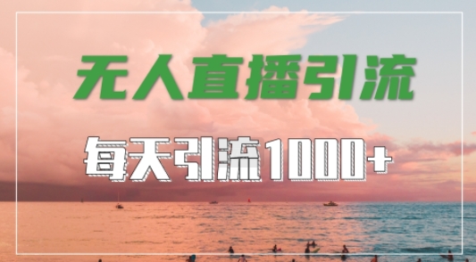 抖音快手视频号全平台通用，无人直播引流法，超暴力引流1000+高质量精准创业粉【揭秘】-秋鱼网创