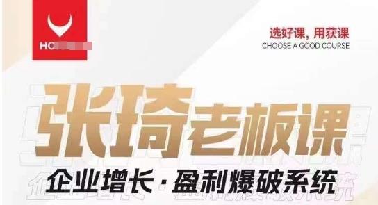 【组合课】张琦张琦老板企业增长·盈利爆破系统（直播专享）-秋鱼网创