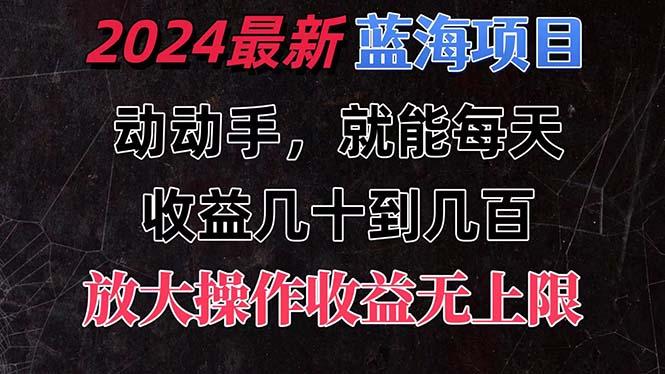 有手就行的2024全新蓝海项目，每天1小时收益几十到几百，可放大操作收…-秋鱼网创
