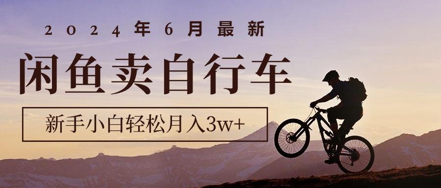 2024年6月最新闲鱼卖自行车，新手小白轻松月入3w+项目-秋鱼网创