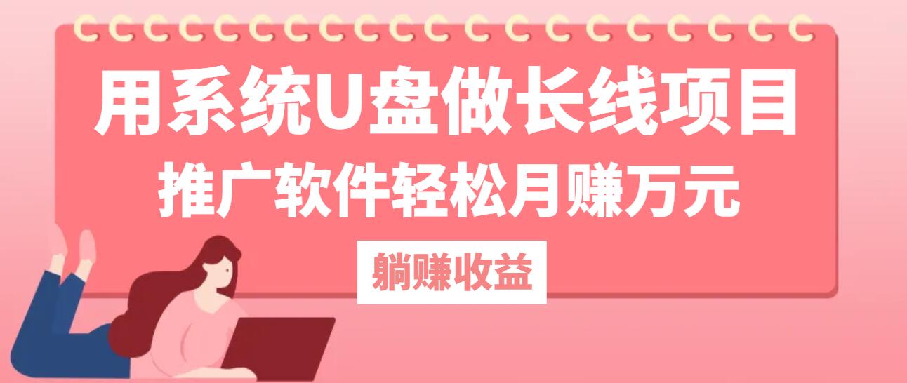 用系统U盘做长线项目，推广软件轻松月赚万元-秋鱼网创