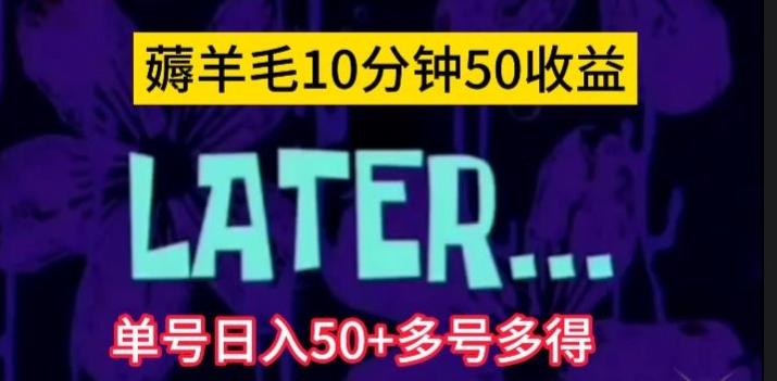 美团薅羊毛玩法，单号日入50+多号多得【仅揭秘】-秋鱼网创