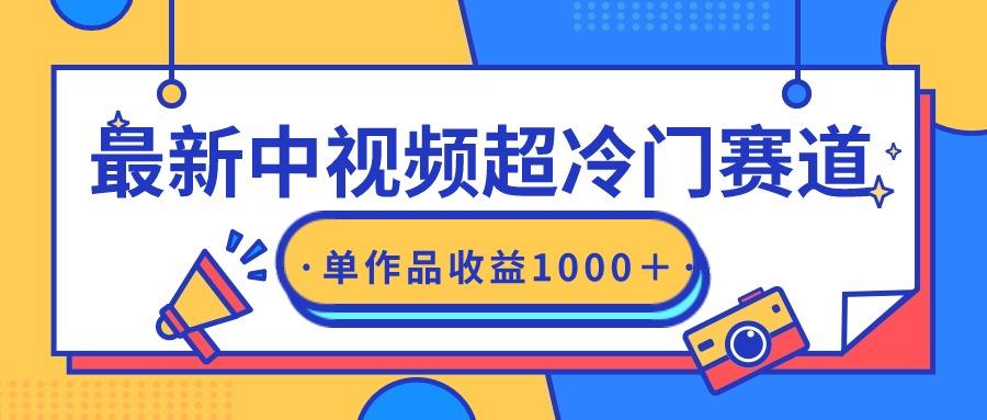 (9275期)最新中视频超冷门赛道，轻松过原创，单条视频收益1000＋-秋鱼网创