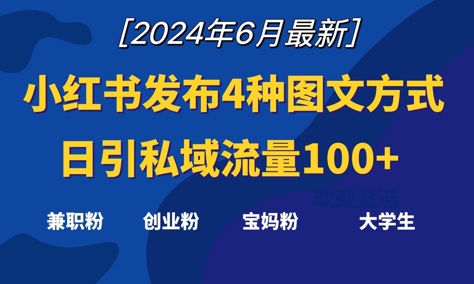 小红书发布这4种图文，就能日引私域流量100+-秋鱼网创