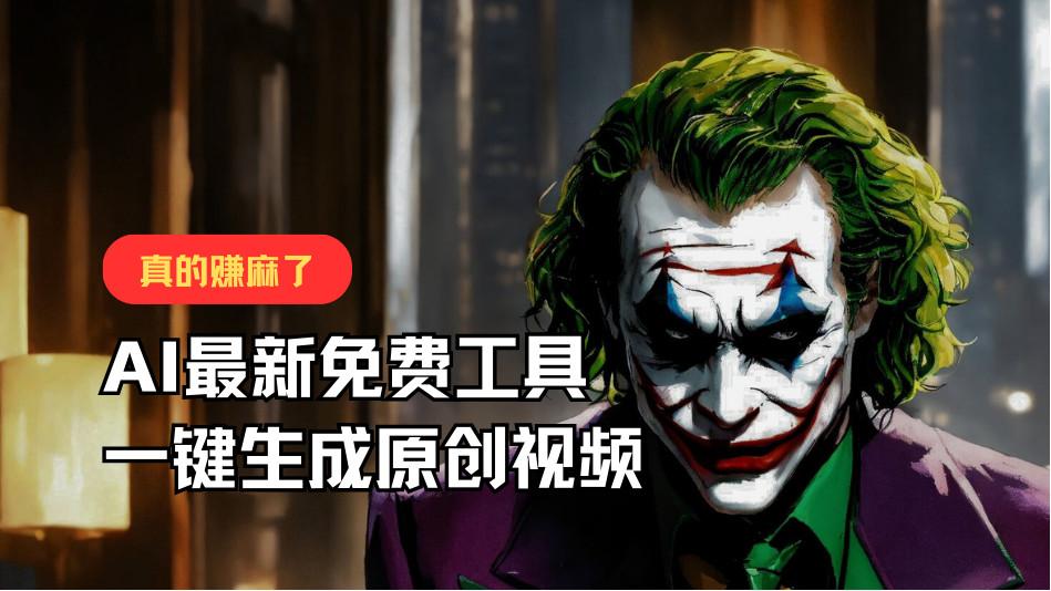 最新免费AI工具,一键生成原创视频,佛系搬运,轻松月入10000+!-秋鱼网创
