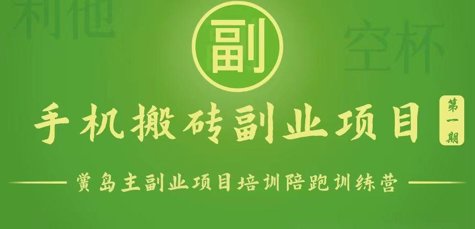 手机搬砖小副业项目训练营1.0，能用手机做的简单小副业-秋鱼网创