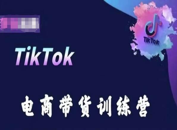 TikTok电商带货训练营，跟随时代潮流，跨境掘金-秋鱼网创