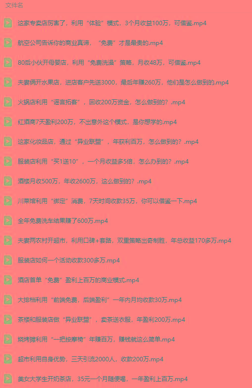 图片[5]-(9607期)真实有效391套商业模式，年入几十到几百万案例解析(电子书+视频+图文)-秋鱼网创