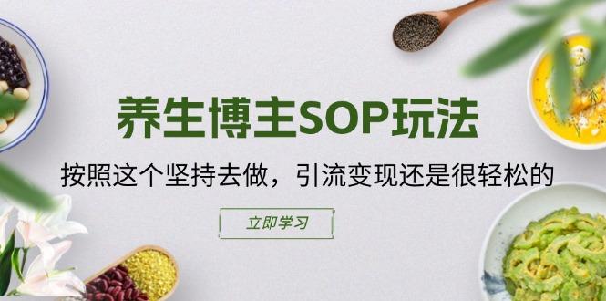 养生博主SOP玩法，按照这个坚持去做，引流变现还是很轻松的-秋鱼网创
