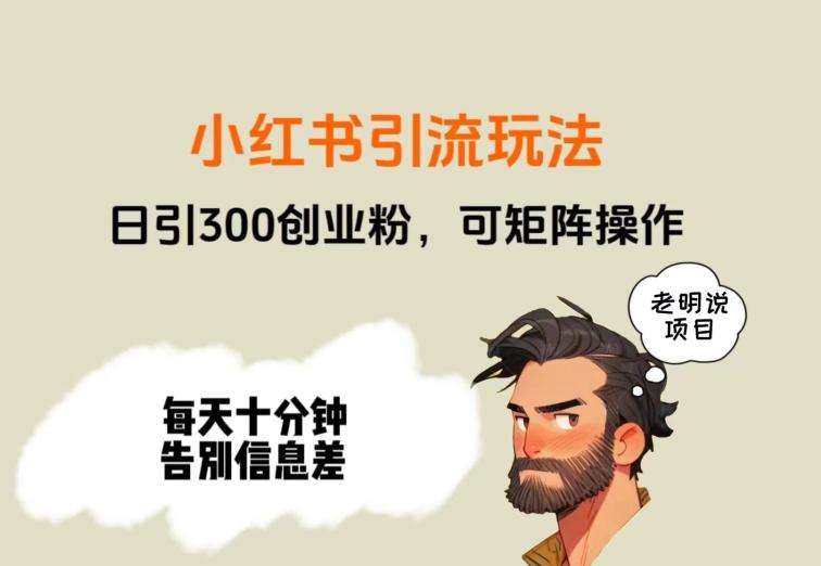 靠小红书视频日印300粉，两分钟一个视频轻松矩阵-秋鱼网创