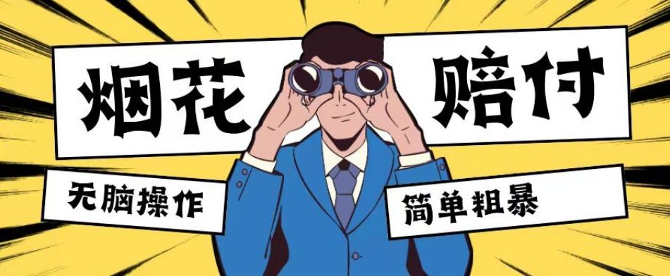 最新蓝海玩法，烟花爆竹赔付，单订单赔付200-500无脑操作【仅揭秘】-秋鱼网创
