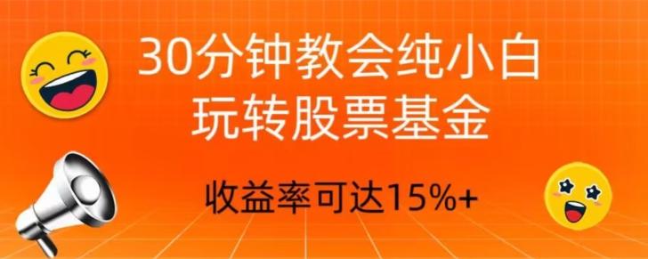 30分钟教会你玩转股票基金，只教好的筛选方法，不荐股-秋鱼网创