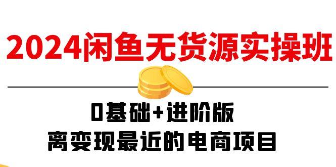 2024闲鱼-无货源实操班：0基础+进阶版，离变现最近的电商项目(15节-秋鱼网创