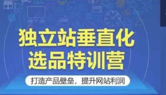 独立站垂直化选品特训营，打造产品壁垒，提升网站利润-秋鱼网创