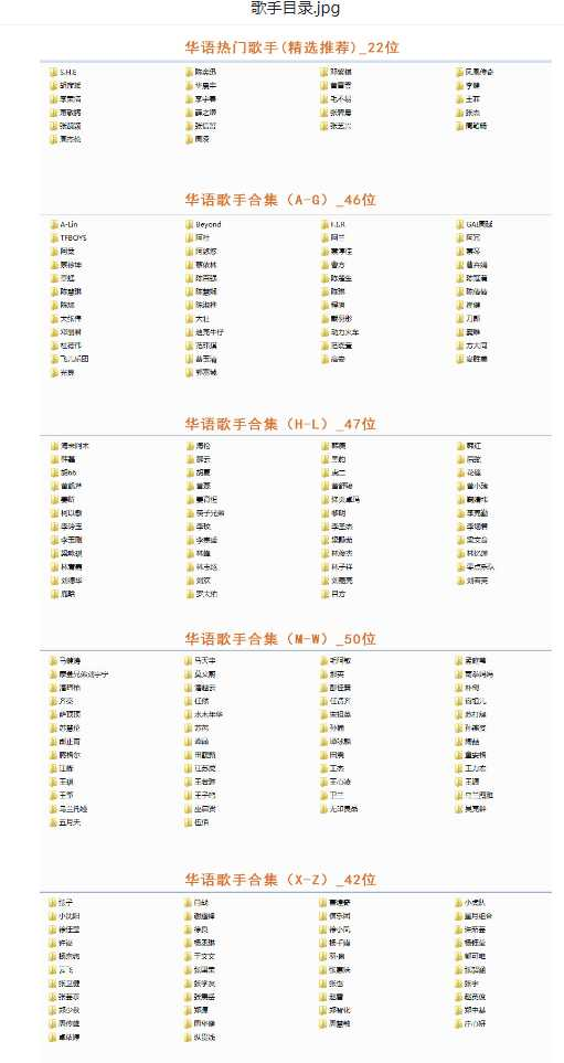 【音乐】歌手合集（100多位歌手合集）-秋鱼网创