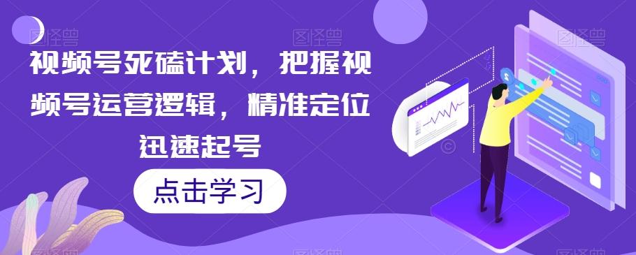 视频号死磕计划，把握视频号运营逻辑，精准定位迅速起号-秋鱼网创