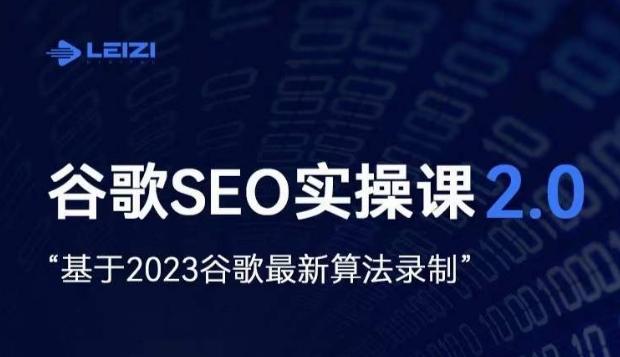 雷子·谷歌SEO 2.0实战课，独立站询盘自由必备，基于2023谷歌最新算法录制-秋鱼网创