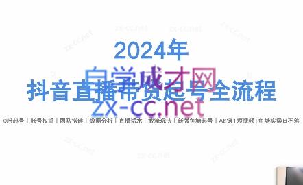 六六老师·2024年抖音直播带货起号全攻略-秋鱼网创