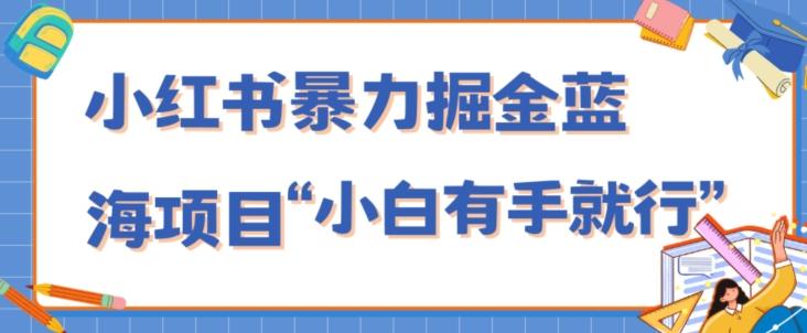 小红书暴力掘金蓝海项目，轻松日入1000+、小白有手就行（附新引流方法，不违规）-秋鱼网创